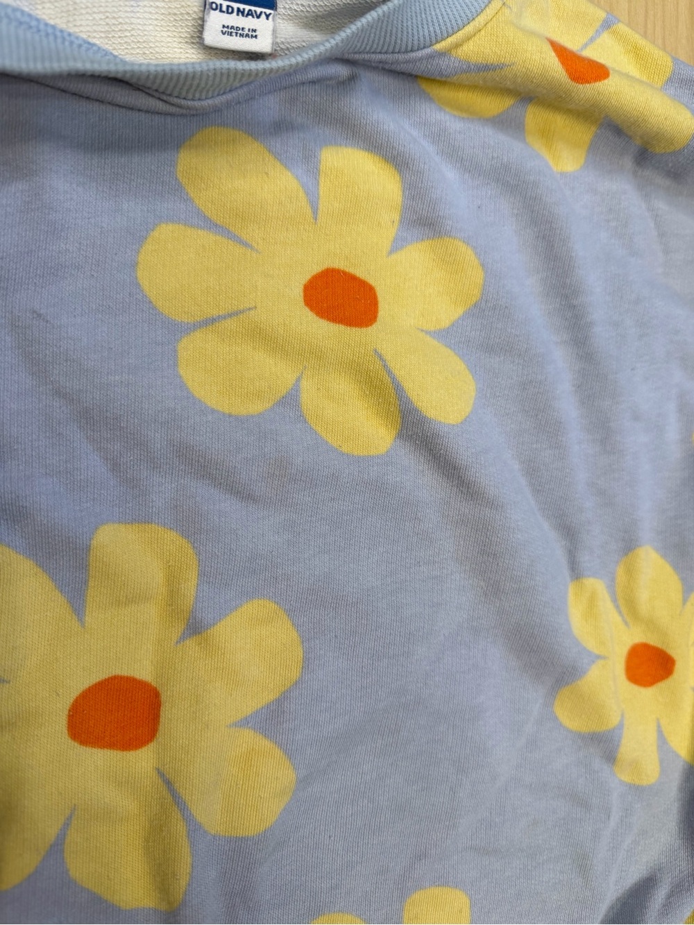 Pastel Blue Floral Crewneck Sweatshirt - Picture 4 of 6
